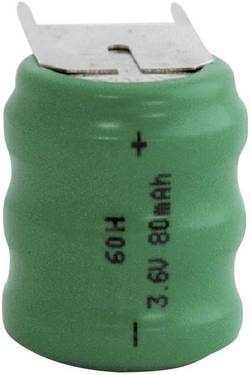 Emmerich 60 h slf batteria ricaricabile a bottone 60h nimh 80 mah 3.6 v 1 pz